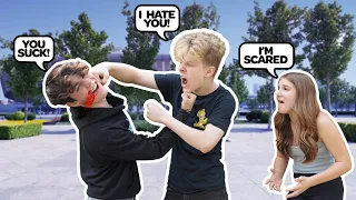 ARGUING IN FRONT OF My GIRLFRIEND To See HOW SHE REACTS PRANK **Bad Idea**👊😱| Lev Cameron