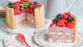 Charlotte cake con frutos del bosque - Receta - María Lunarillos | tienda & blog |