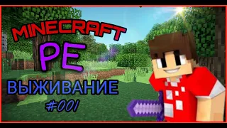 ВЫЖИВАНИЕ В МАЙНКРАФТ POCKET EDITION #001 | ЛЕТСПЛЕЙ БЕЗ МОДОВ