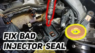 How to fix bad injector seal in injector seat