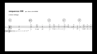 Berio - Sequenza VII (score) [HD]