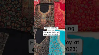 Woolen suits #latest #jamawar #wintercollection #shorts #youtubeshorts #onlineshopping #dress