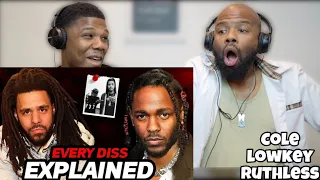 J COLE & KENDRICK LAMAR BEEF EXPLAINED!! (REACTION)