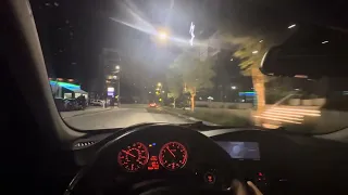 Casual drive 335i straight pipe at 3 am in west midtown atlanta