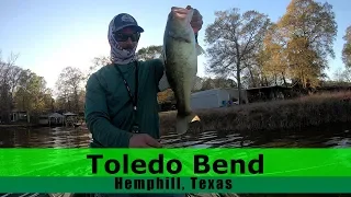 Bass Fishing On Toledo Bend March 2019 Part #1