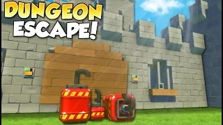 CASTLE JAILBREAK! - Scrap Mechanic Multiplayer Gameplay - Cops & Robbers Challenge