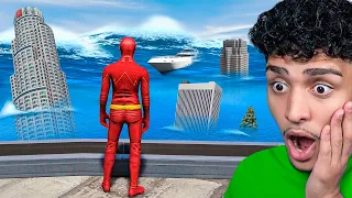 FLASH SOBREVIVENDO A UM TSUNAMI NO GTA 5