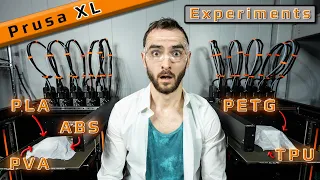 The Prusa XL Experiments - 5 Tools, 5 Materials