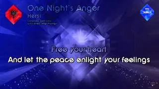 Hersi - "One Night's Anger" (Albania) - [Karaoke Style]