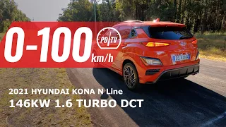 2021 Hyundai Kona N Line 0-100km/h & engine sound