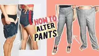 HOW TO ALTER PANTS TO FIT YOU PERFECTLY- BASIC DIY ALTERATIONS