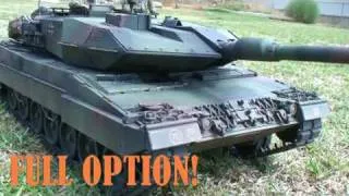 TAMIYA 1:16 Scale RC Tank - German Leopard 2A6 Main Battle Tank (Part 1 of 2)