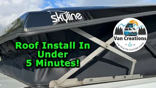 Ford Transit Custom Skyline Poptop Install