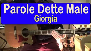 Parole dette male, Giorgia, tutorial chitarra - Sanremo 2023