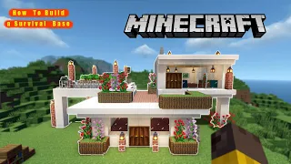 Minecraft How To Build a Survival Base 🏡