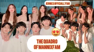 THE QUADRO OF MANNIXFAM 🎉😍😘 FINALLY OFFICIALLY NA ang #jernics #yabby #seanphia #trending #viral