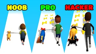 Dog Life Simulator Gameplay - NOOB vs PRO vs HACKER (iOS/Android)