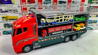 12 Type Tomica Cars ☆ Tomica opening and put in big Okatazuke convoy (red color of fire)