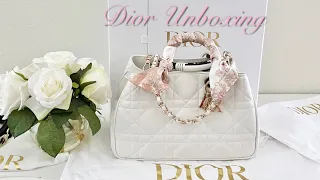 💗DIOR UNBOXING |  Lady 95.22  |  Lambskin Cannage | Classic & Timeless Style💗