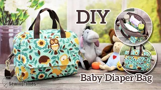 DIY Baby Diaper Bag | Making Multi Poket Travel Bag [sewingtimes]