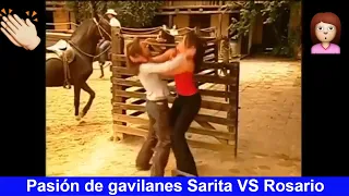 Pasión de gavilanes Sarita y Rosario se pelean