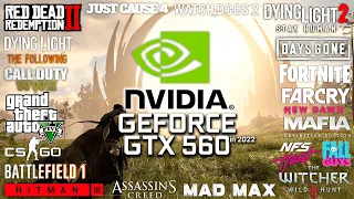 GeForce GTX 560 in 2022 - Test in 25 Games