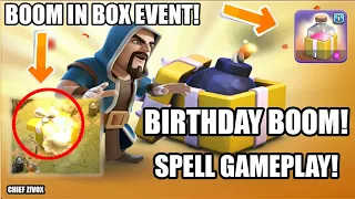 🔥😱GAMEPLAY OF BOOM SPELL😱🔥("BIRTHDAY BOOM)"|CLASH OF CLANS|"BIRTHDAY SPELL"|COC|CHIEFZIVOX|CZ|