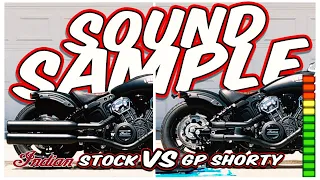 Before and After: Shorty GP Exhaust Slip On's VS Stock INDIAN SCOUT BOBBER