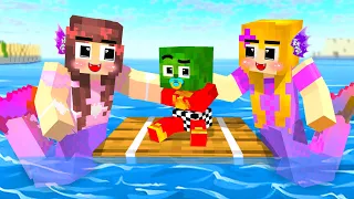 Monster School : Squid Game x CUTE ZOMBIE Helps PRETTY MERMAIDS - Minecraft Animation