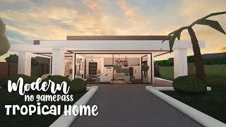 Minami Oroi Roblox Bloxburg SpeedBuild No Gamepass Modern Tropical Home - April 13 2021