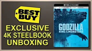 Godzilla: King of the Monsters Best Buy Exclusive 4K+2D Blu-ray SteelBook Unboxing