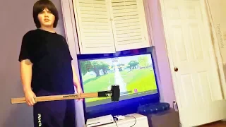 He destroys $4000 TV after mom turns off wifi (Fortnite)