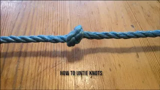 How to untie knots