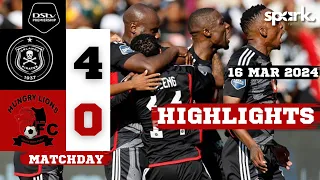 ORLANDO PIRATES 4 - 0 HUNGRY LIONS !! NEDBANK CUP HIGHLIGHTS !! ALL GOALS !!