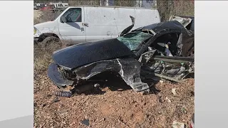 First responder intentionally crashes car after accelerator gets stuck, survives