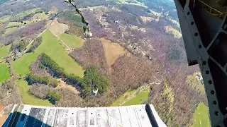 US Army Rangers Airborne Jump from a CH-47 Chinook at Camp Dahlonega | MFA