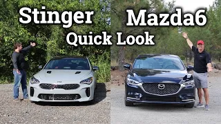 2 Cars in 10 Minutes: 2019 Kia Stinger & 2019 Mazda6 Quick Look