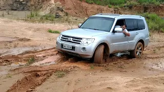 Testando a tração da Pajero Full em Presidente Médici - RO.