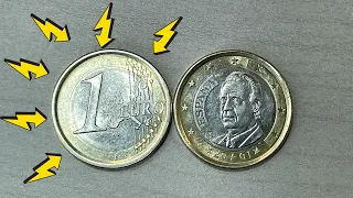 ОБЗОР Монеты 1 EURO!!!ИСПАНИЯ 2000-2001 год