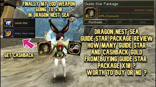 Finally My EOD +10 in DN SEA : Guide Star Package Review / How Many Guide Star & Cashback From x10 ?