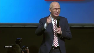 Hamburgwahl: Peter Tschentscher (SPD) nach der 18 Uhr Prognose am 23.02.20