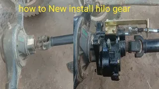 How To New install hi lo gear  LOADER RASHKA 150cc hi lo gear fit karne ke mukammal detail