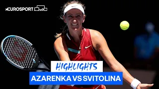 Two Time Champion Azarenka Brushes Past Svitolina | Eurosport Tennis