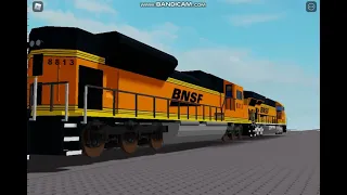 BNSF 5870 leads Grain at RS w/ H1 Dash 9