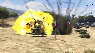 Ukrainian Jets Blow up & destroy Russian Crimea bridge & 700 Heli,Jets,Drones & 1300 Vehicles | GTA5