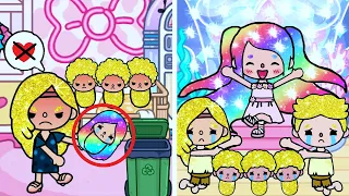 Gold Hair Family Hate Me Because I Have Rainbow Hair Toca Life World | Toca Boca