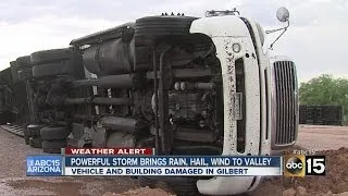 Sunday storms leaving running water, damaged trees