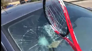 Smashed My Neighbors Windshield For Blocking My Driveway!!!