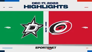 NHL Highlights | Stars vs. Hurricanes - December 17, 2022