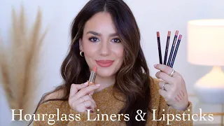 GRWM: Trying The NEW HOURGLASS LIP LINERS  & Matte Lipsticks + More || Tania B Wells